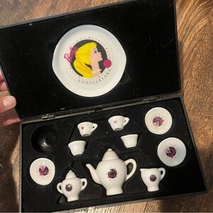 1994 Barbie 35th Anniversary Miniature Nostalgic China Tea Set Rare